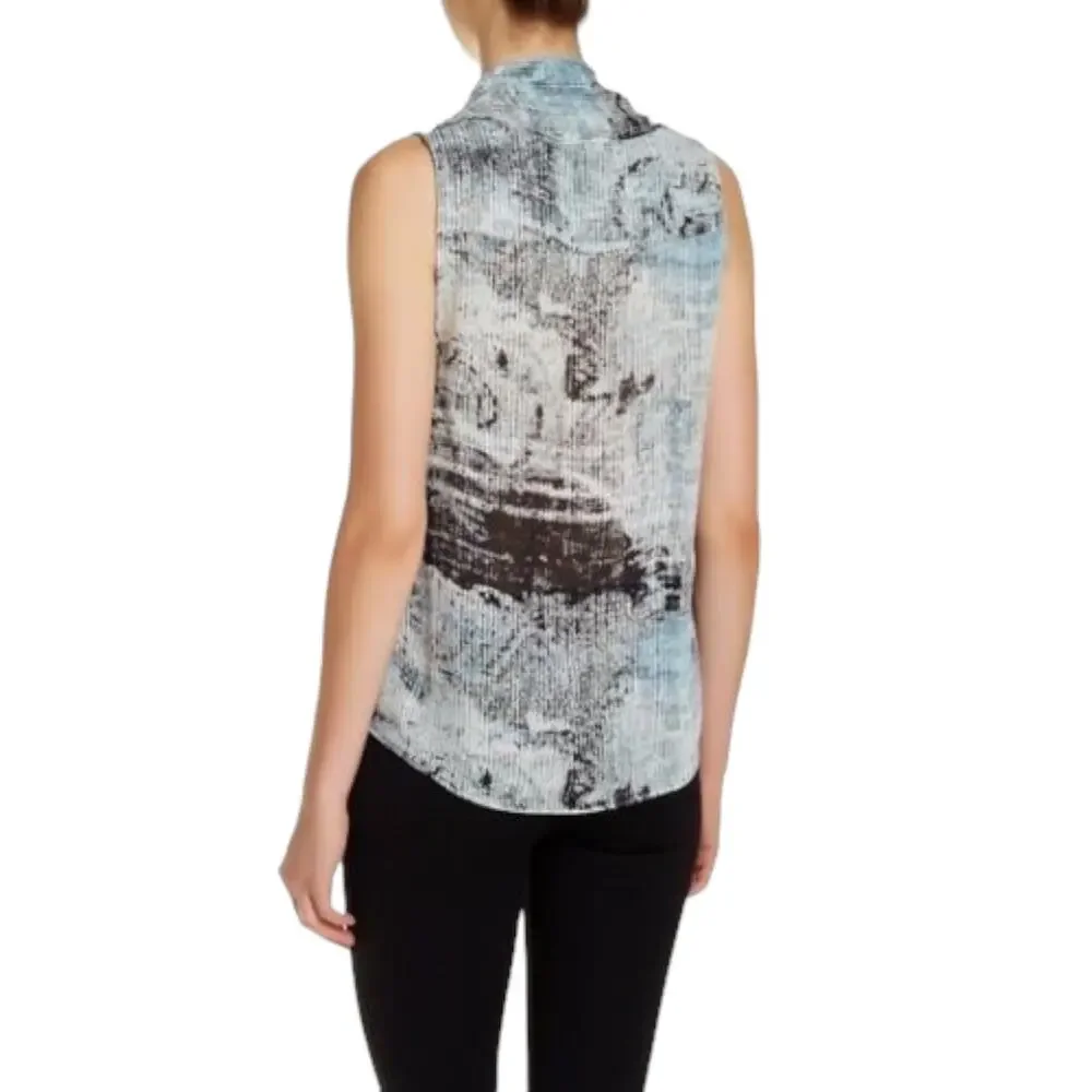 Parker Faux Wrap Sleeveless Top - Multi Color - Medium - Picture 3 of 14